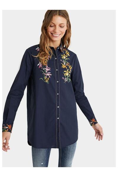 Desigual Desigual Shirt, Navy Blue, 21SWCW30
