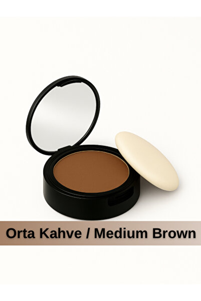 Topaxx Orta Kahve/medium Brown Saç Sakal Kapatıcı Dolgunlaştırıcı Pudra Topik...