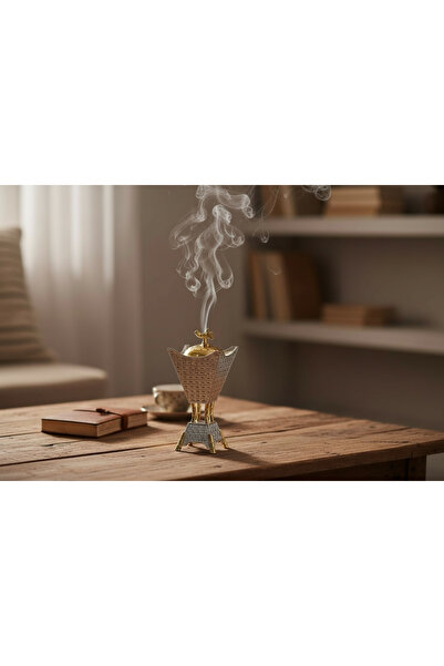 Generic مبخرة التميز ٣ احجام ذهبي فضي