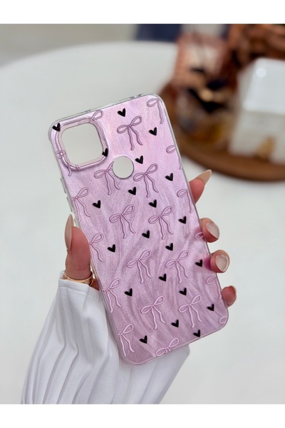 Go Aksesuar Xiaomi Redmi 9C and 10A Compatible Shine Bow Design Color Changin...