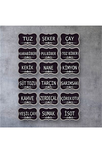 Limitless Design Spice Label, Kitchen Label Sticker, Jar Label, Black Spice L...