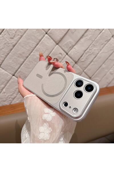 Flippy Matte Magnetic Flippy Case for iPhone 17 Pro, Silver