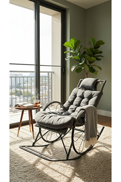 Generic كرسي هزاز عصري بوسادة مريحة للاسترخاء