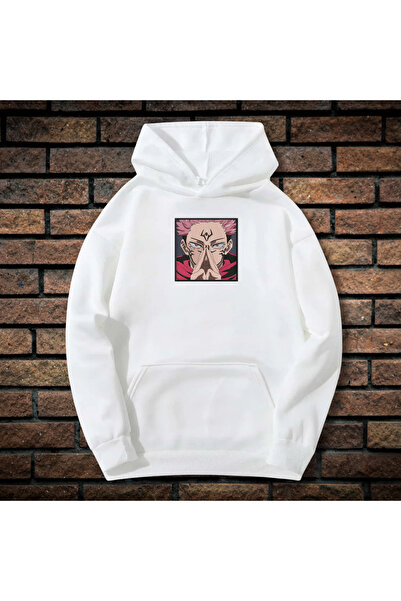 CXO Craft Hanorac Barbati cu Broderie si Imprimeu, Jujutsu Kaisen, Bumbac