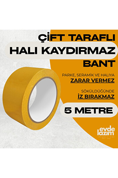 EvdeLazım Çift Taraflı Halı Sabitleme Bandı 48mm X 5mt Premium Yüksek Kalite ...