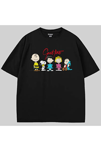 Crazy Tricou Snoopy Good Time supradimensionat