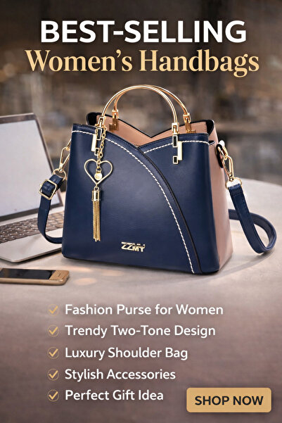 Generic Women Plaid PU Leather Handbag – Heart Charm Top Handle Crossbody Bag