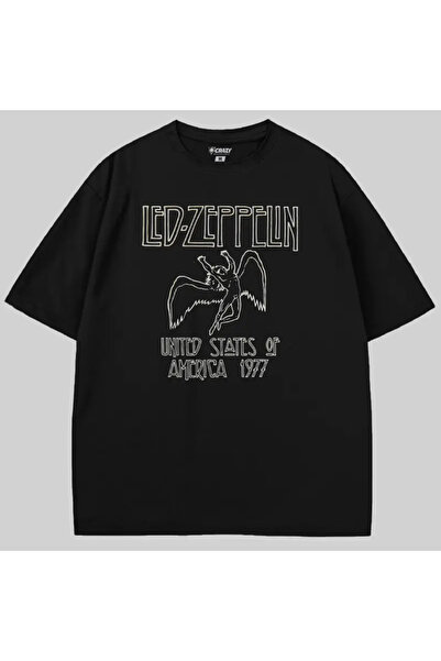 Crazy Tricou Led Zeppelin Statele Unite ale Americii 1977 supradimensionat