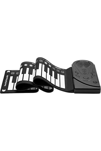 Roll-Up Taşınabilir 49 Tuşlu Esnek Silikon Roll Up Katlanır Elektronik Klavye...