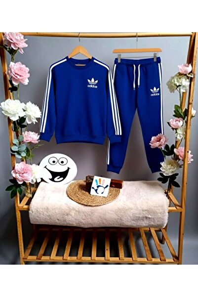 AY GİYİM Top and Bottom Combed Cotton Children's and Youth Sports Tracksuit Set