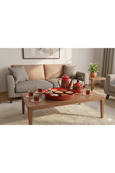 Generic A luxurious breakfast tray set with a teapot and coffee pot, perfect ...