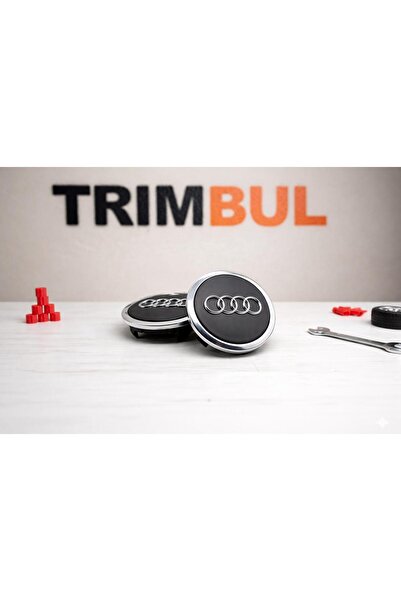 TRIMBUL AUTO PLASTIC Audi A4 B6–B7 (8E) | 01–09 68 mm Siyah Çelik Jant Göbeği...