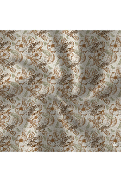 podyum baskı Bird and Flower Patterned Digital Printed Upholstery Sofa Fabric...