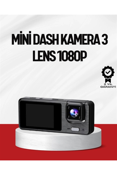 Epilons Cameră auto DVR cu 3 camere – Siguranță completă, acoperire integrală