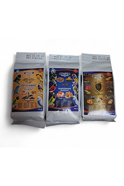 BEAUTİFULFOOOD Beautful Food Mama Kuş Maması 250gr 3 lü set (clasik +Kurtlu +...
