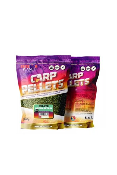 Senzor Planet Pellets 4mm 800g, hemp and betaine, high attractiveness, green