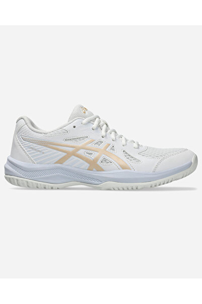 Asics Pantofi de volei UPCOURT 6 pentru femei, albi, galbeni, 1072A107-103