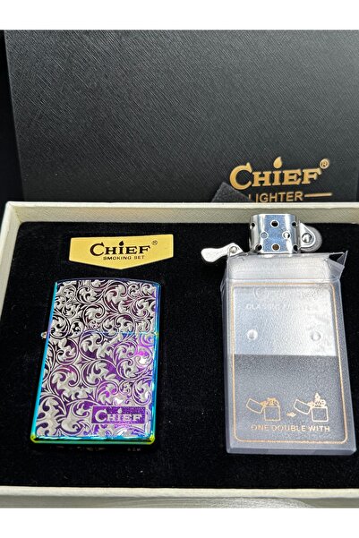 NikaŞ Kişiye Özel Çakmak Seti Hem Gazlı Hem Benzinli Şık Tasarımlı Lüks Metal...
