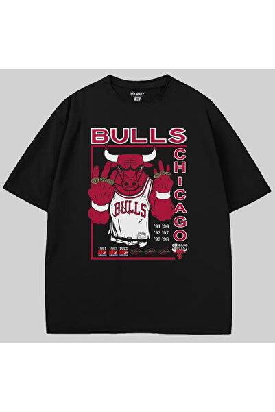 Crazy Μπλουζάκι Chicago Bulls Nba oversized