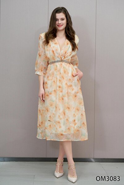 BRATO Soft floral midi dress