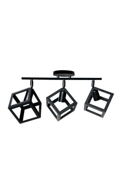 OEM Chandelier FORMA CUB -STRUKTUR Trio, 3xE27, Black, Metal
