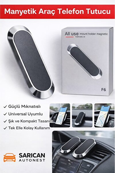 NO BRAND Manyetik Araç İçi Telefon Tutucu Mıknatıslı