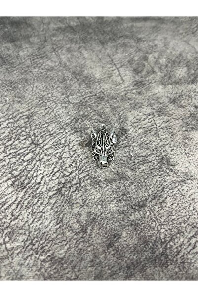 Mos Tespih Kurt Kafası 3.2cm Kararmaz Kolye ve Püskül Ucu 1 Adet