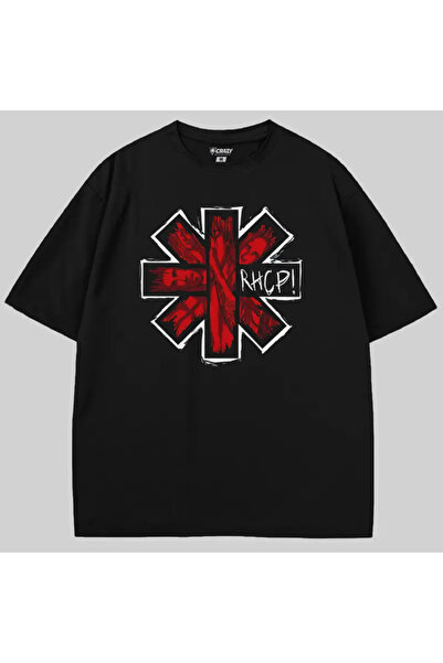 Crazy Tricou cu logo Red Hot Chili Peppers supradimensionat