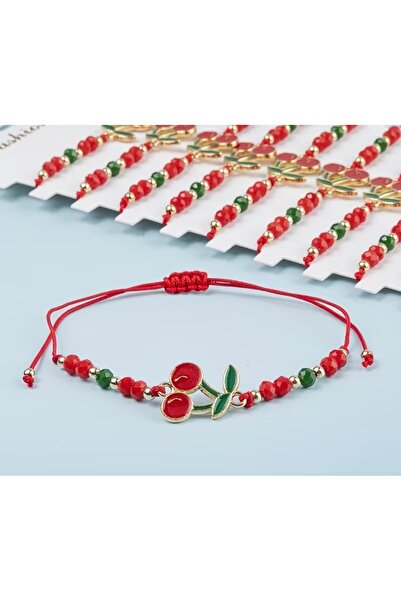 Bijuterii 12 bucăți Brățară cu Mărgele Roșii la Modă Stilul Y2K