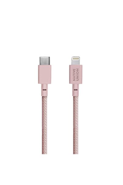 Native Union Belt USB-C/Lightning Data Cable 1.2m Rose
