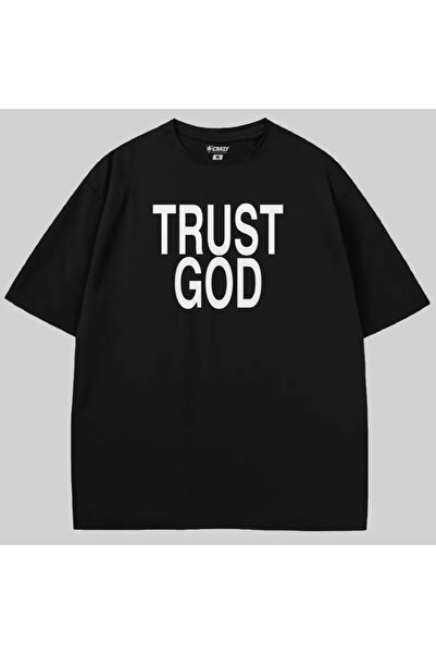Crazy Μπλουζάκι Trust God oversized