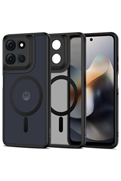 Tech-Protect Husă MagSafe neagră mată pentru Motorola Moto G56 5G
