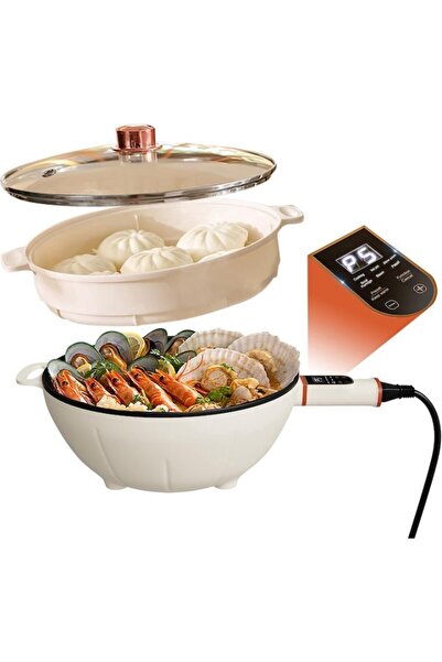 stuffix Stuffix® 30 cm Multifunctional Smart Electric Frying Pan – 4 L Capaci...