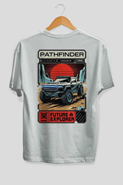 Ankhises Car Series (62) Rear Printed Oversized T-Shirt Men Women Cotton Crew...