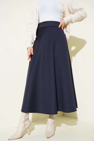 Smy moda Fusta Scuba Bell cu talie elastică