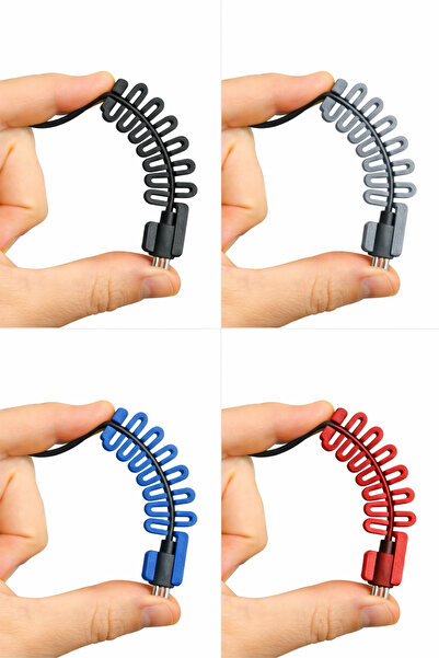 Mayah Concept Universal USB Kablo Koruyucu – Kırılma Önleyici Spiral Koruma