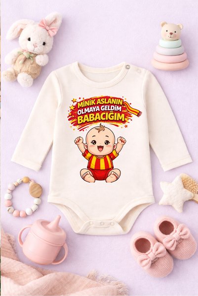 ModaXen Baby Funny Written Little Lion Printed Bodysuit 100% Cotton Bodysuit