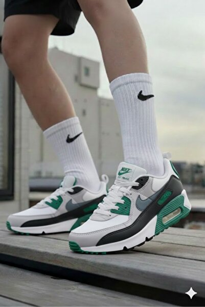 Nike Air Max 90 Easyon Unisex Children's Sports Shoes - Rubber Laces (Sporti̇...