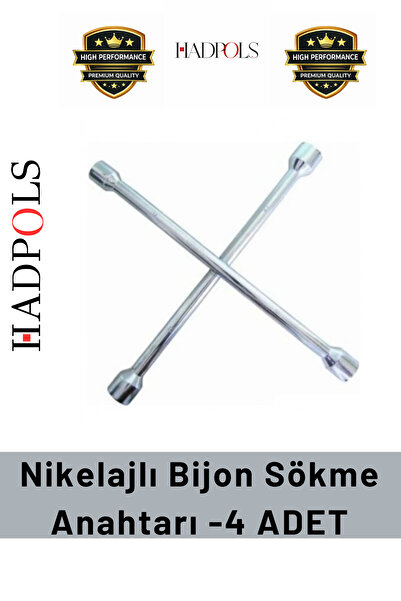 HadPols #BijonAnahtarı Çelik İstavroz Sabit Dörtlü Kol 17 19 21 22mm Paslanma...