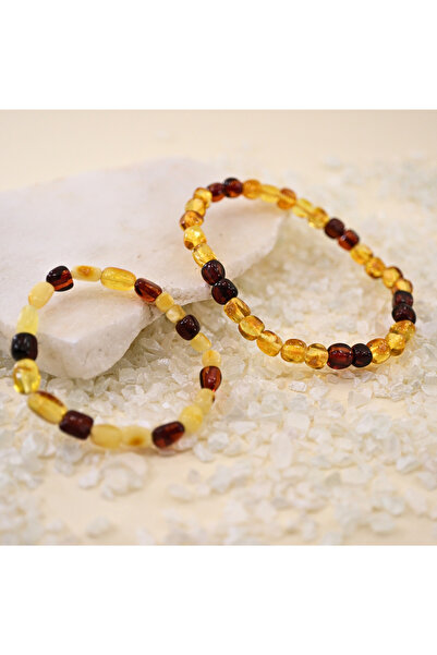 Mina Souvenir Certified Natural Amber Dear Couple Bracelet |   Harmonious Design