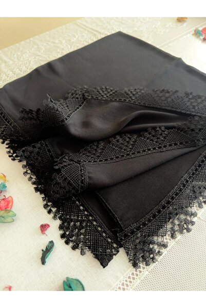 heptrend Hazır Oyalı Namaz Baş Örtüsü Oyalı Tülbent Kare