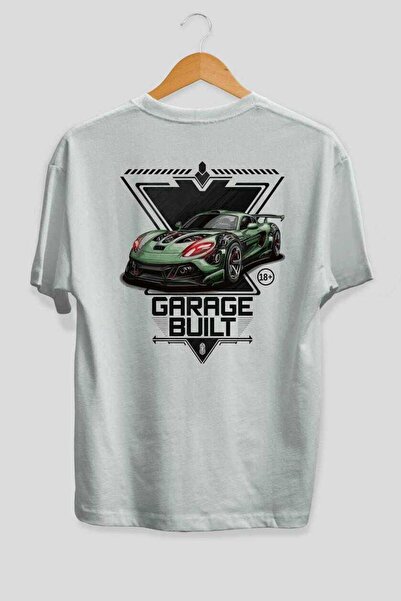 Ankhises Serija automobila (88) Leđa Štampano Bela Oversize kroj T-shirt Mušk...