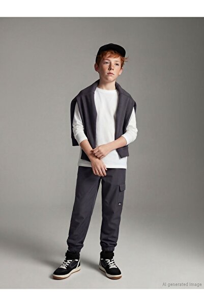 LC Waikiki Lcw Kids Buy Elasticated Polar Fleece Lined Boys' Trousers