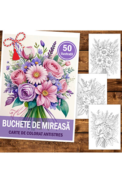 Legendary Gifts Martisor de colorat, format A5, cu spira metalica, model: Buc...