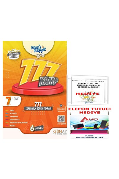 Günay Yayınları 2026 Müfredat 7 Sınıf 777 Soruda Tüm Dersler İlk Dönem Tekrar...