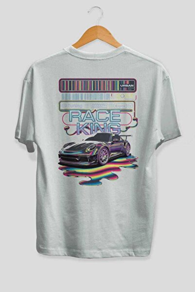 Ankhises Σειρά Car Series (40) Μπλουζάκι με στάμπα στο πίσω μέρος, λευκό, ove...