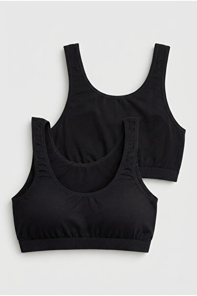 underwear bodyway Set de 2 bustiere din bumbac pieptănat cu bretele groase - ...