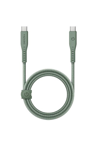 Energea Flow USB-C to USB-C Cable, 240W, 5A, 1.5m, Green, Fast Charge