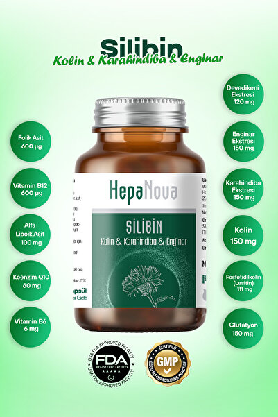 HepaNova Hepa Nova Pro (Silicon, Colin, Sodium Chloride, Glutathione, Enginar...