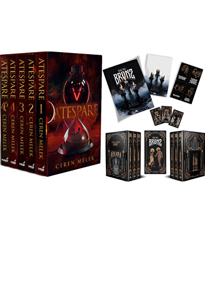 İndigo Kitap Ateşpare 5 Kitaplık Kutulu Set - Ciltli ve Bronz Serisi 3 Kitapl...